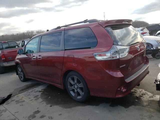 5TDXK3DC1GS756040 - 2016 TOYOTA SIENNA SE BURGUNDY photo 2