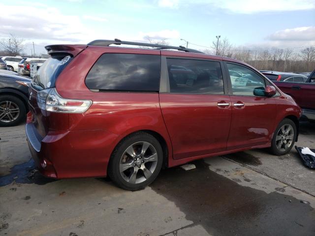 5TDXK3DC1GS756040 - 2016 TOYOTA SIENNA SE BURGUNDY photo 3