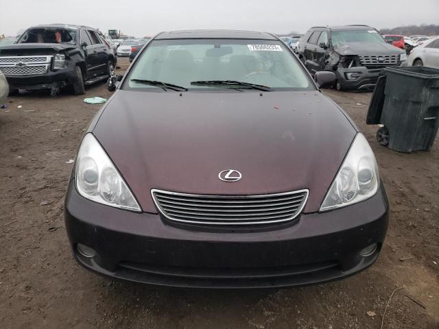 JTHBA30G755137501 - 2005 LEXUS ES 330 MAROON photo 5