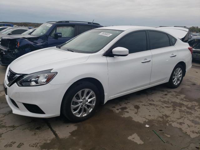 3N1AB7AP4KY210812 - 2019 NISSAN SENTRA S WHITE photo 1