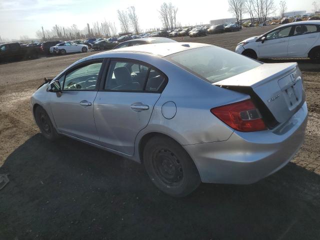 2HGFB2F99CH121780 - 2012 HONDA CIVIC EXL ნაცრისფერი ფოტო 2