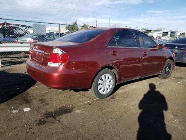 4T1BE30K66U165030 - 2006 TOYOTA CAMRY LE RED photo 3