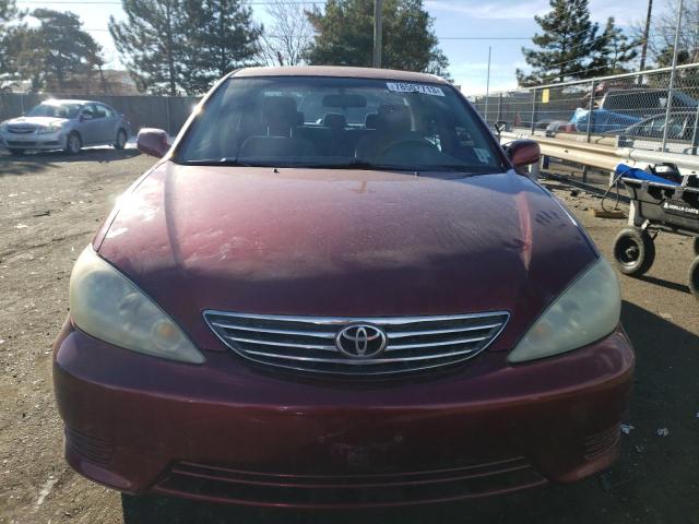 4T1BE30K66U165030 - 2006 TOYOTA CAMRY LE RED photo 5