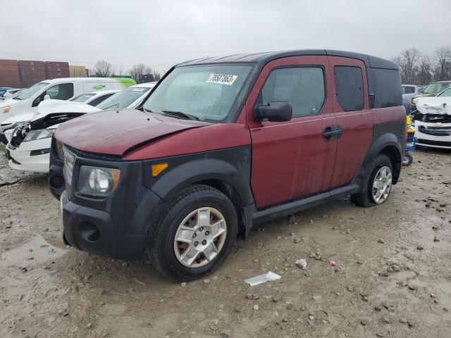 5J6YH28358L010517 - 2008 HONDA ELEMENT LX RED photo 1