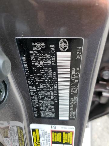 4T1C11AK9RU212638 - 2024 TOYOTA CAMRY LE GRAY photo 12