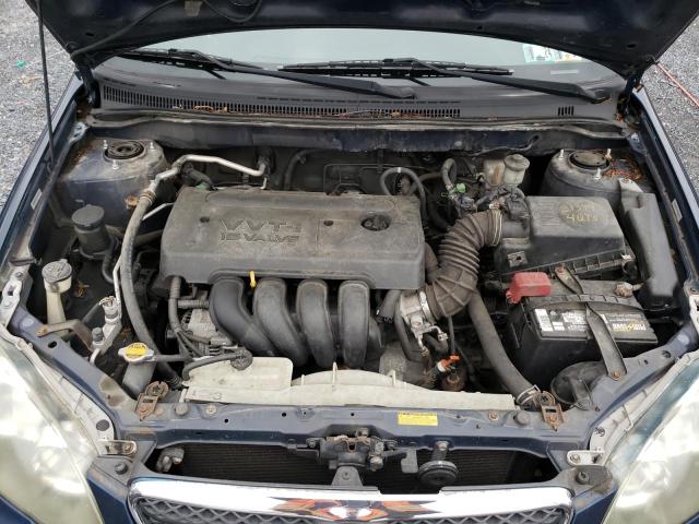 1NXBR32E85Z358662 - 2005 TOYOTA COROLLA CE BLUE photo 11