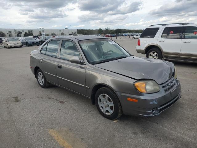 KMHCG45C83U478193 - 2003 HYUNDAI ACCENT GL GRAY photo 4