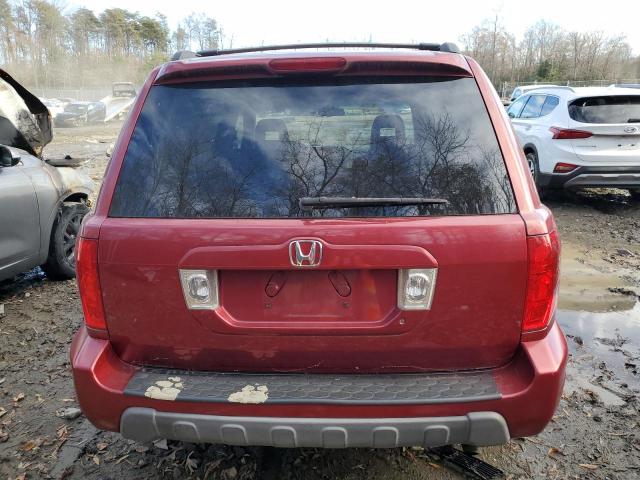 2HKYF18433H562285 - 2003 HONDA PILOT EX RED photo 6