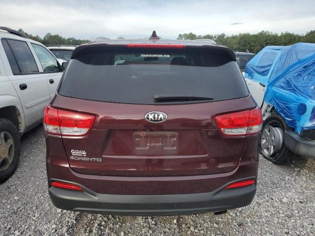 5XYPG4A37JG387152 - 2018 KIA SORENTO LX BURGUNDY photo 6