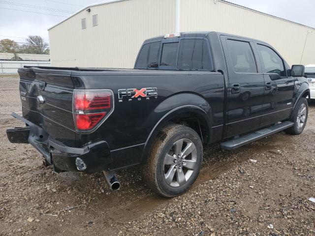 1FTFW1CT7BKE15408 - 2011 FORD F150 SUPERCREW BLACK photo 3