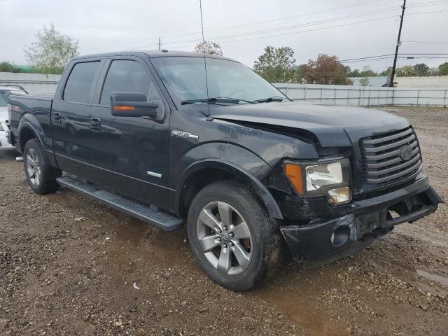 1FTFW1CT7BKE15408 - 2011 FORD F150 SUPERCREW BLACK photo 4