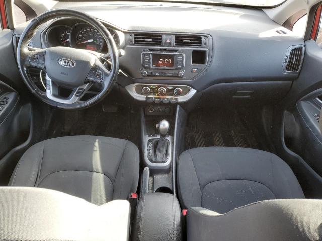 KNADN4A38E6347189 - 2014 KIA RIO EX RED photo 8