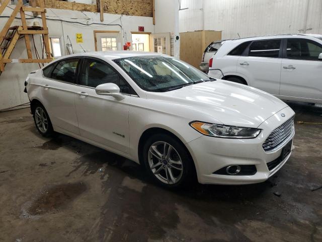 3FA6P0LU9GR156929 - 2016 FORD FUSION SE HYBRID WHITE photo 4