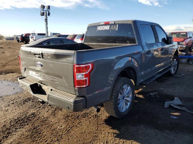 1FTEW1E57JFE20951 - 2018 FORD F150 SUPERCREW GRAY photo 3