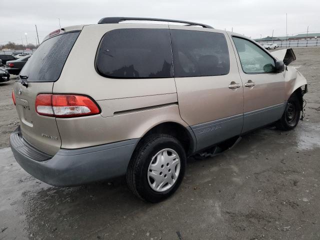 4T3ZF19C92U499419 - 2002 TOYOTA SIENNA CE TAN photo 3