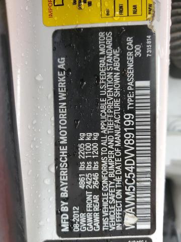 WBAVM5C54DVV89199 - 2013 BMW X1 XDRIVE35I WHITE photo 12