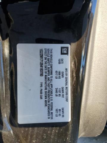 1G2ZM171264183780 - 2006 PONTIAC G6 GTP BLACK photo 12