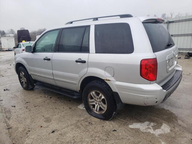 2HKYF18624H611317 - 2004 HONDA PILOT EXL SILVER photo 2