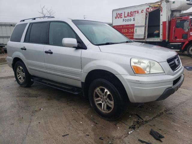 2HKYF18624H611317 - 2004 HONDA PILOT EXL SILVER photo 4