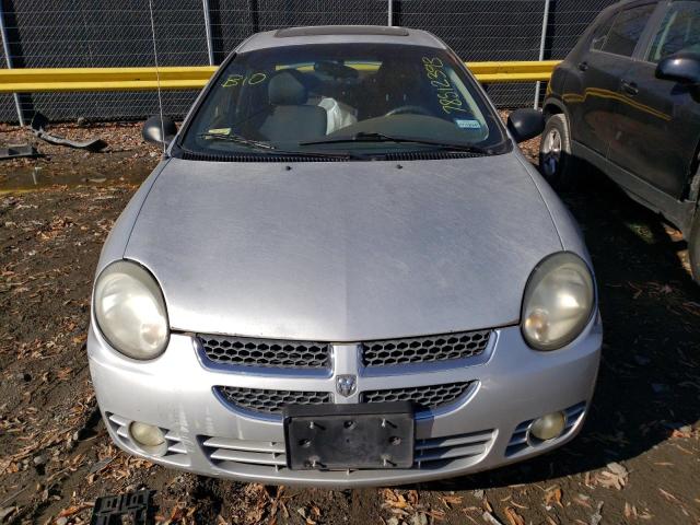 1B3ES56C43D144745 - 2003 DODGE NEON SXT SILVER photo 5