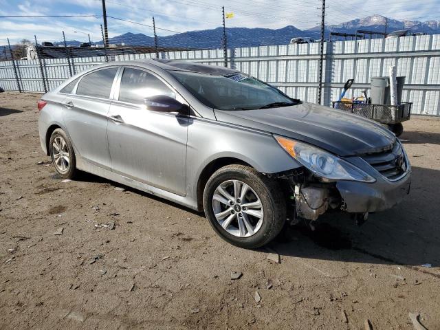 5NPEB4AC8EH925734 - 2014 HYUNDAI SONATA GLS GRAY photo 4