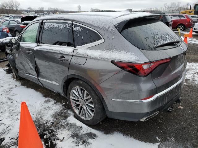 5J8YE1H88NL024882 - 2022 ACURA MDX ADVANCE GRAY photo 2