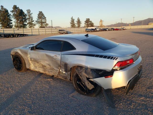 2G1FB1E34E9129880 - 2014 CHEVROLET CAMARO LT SILVER photo 2