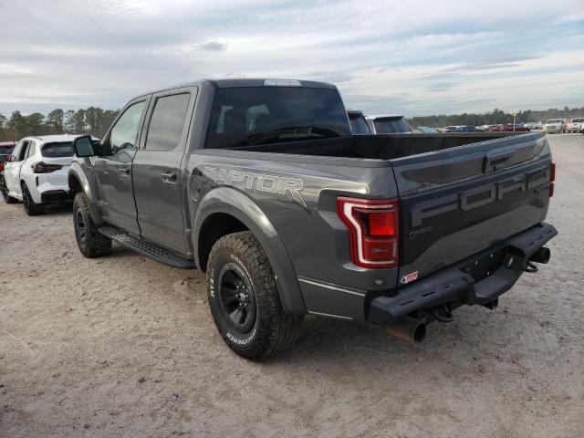 1FTFW1RG8JFC88489 - 2018 FORD F150 RAPTOR GRAY photo 2