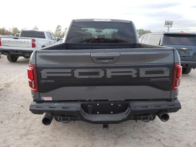 1FTFW1RG8JFC88489 - 2018 FORD F150 RAPTOR GRAY photo 6