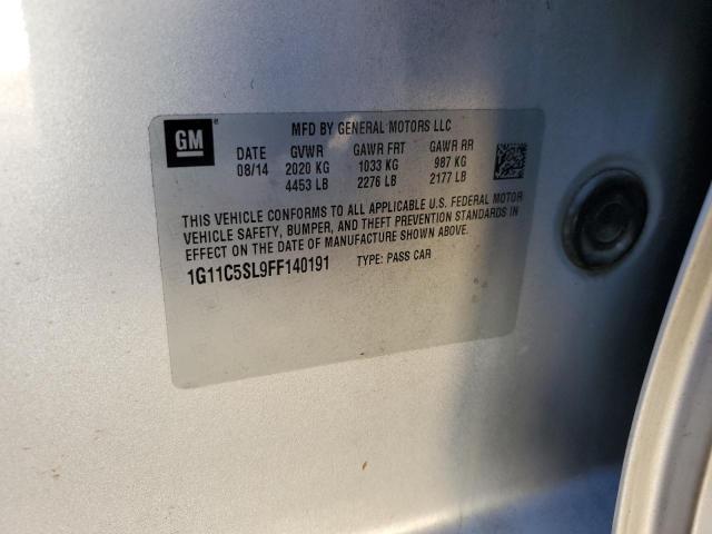 1G11C5SL9FF140191 - 2015 CHEVROLET MALIBU 1LT Күміс фото 12