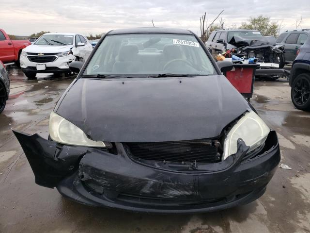 2HGES163X5H578036 - 2005 HONDA CIVIC DX VP BLACK photo 5