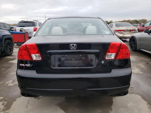 2HGES163X5H578036 - 2005 HONDA CIVIC DX VP BLACK photo 6