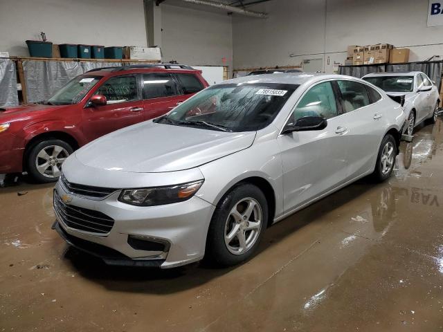 1G1ZB5ST6HF144319 - 2017 CHEVROLET MALIBU LS SILVER photo 1