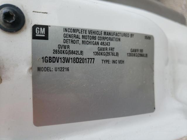 1GBDV13W18D201777 - 2008 CHEVROLET UPLANDER INCOMPLETE WHITE photo 13