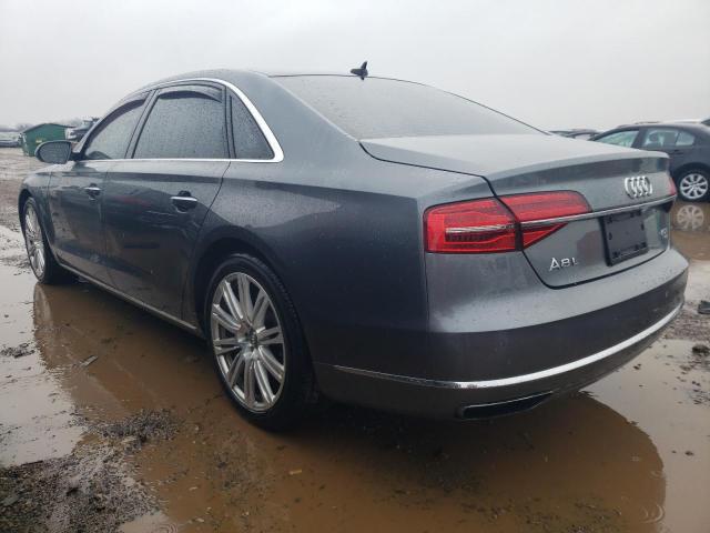 WAU32AFD7FN005132 - 2015 AUDI A8 L QUATTRO GRAY photo 2