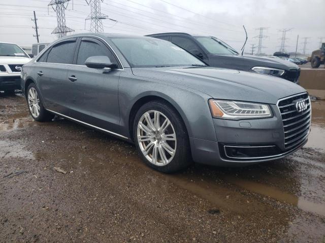 WAU32AFD7FN005132 - 2015 AUDI A8 L QUATTRO GRAY photo 4