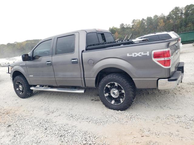 1FTFW1ET2BFA65076 - 2011 FORD F150 SUPERCREW GRAY photo 2