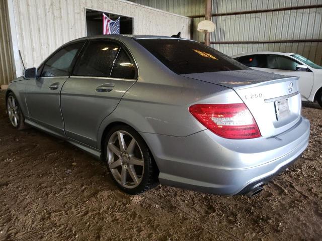 WDDGF4HB5EA950954 - 2014 MERCEDES-BENZ C 250 BLUE photo 2