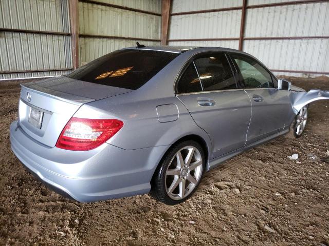 WDDGF4HB5EA950954 - 2014 MERCEDES-BENZ C 250 BLUE photo 3