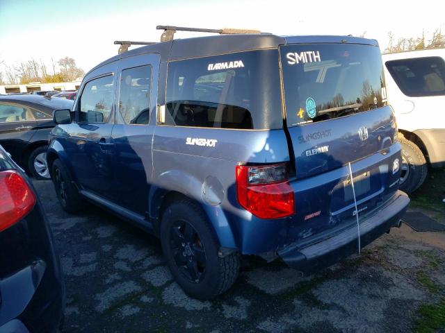 5J6YH28766L005150 - 2005 HONDA ELEMENT EX BLUE photo 2