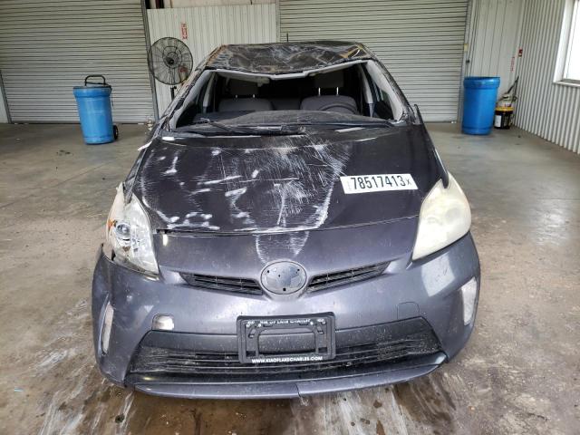 JTDKN3DU4E1741214 - 2014 TOYOTA PRIUS GRAY photo 5