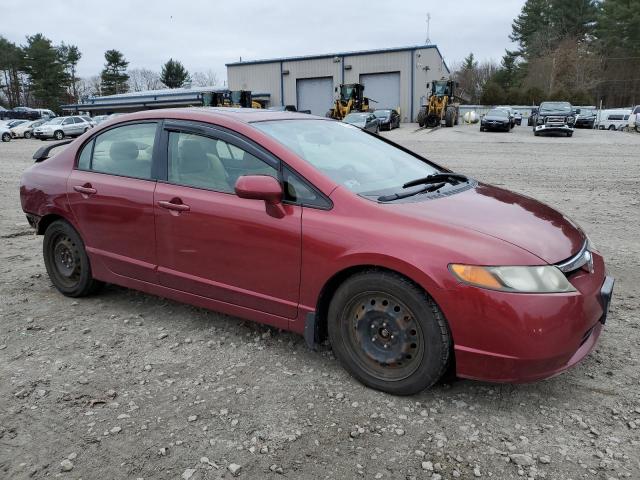 2HGFA15807H501490 - 2007 HONDA CIVIC EX RED photo 4