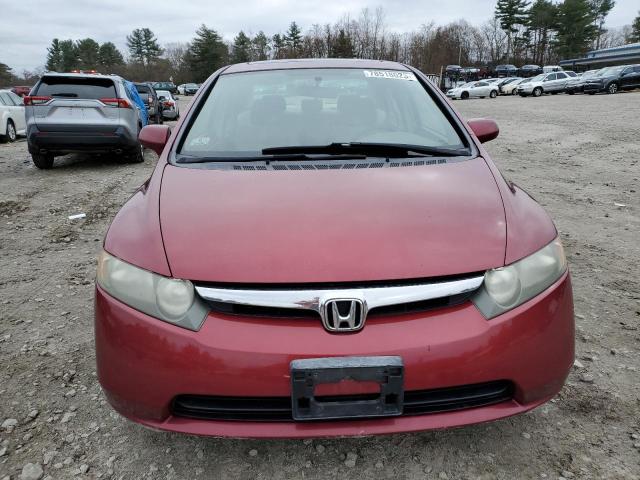 2HGFA15807H501490 - 2007 HONDA CIVIC EX RED photo 5