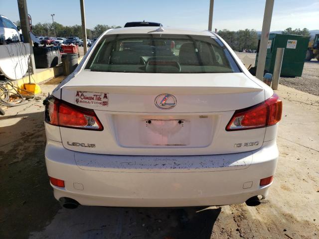 JTHBK262795106578 - 2009 LEXUS IS 250 WHITE photo 6