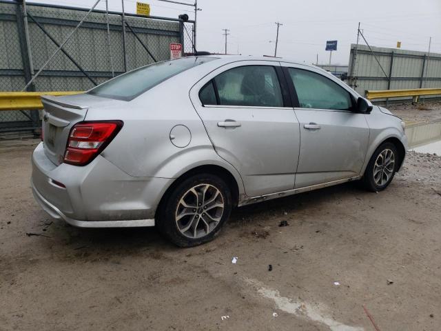 1G1JD5SB5K4111118 - 2019 CHEVROLET SONIC LT SILVER photo 3