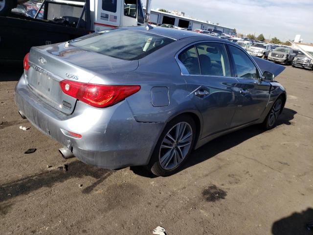 JN1AV7AR1EM702391 - 2014 INFINITI Q50 HYBRID PREMIUM SILVER photo 3