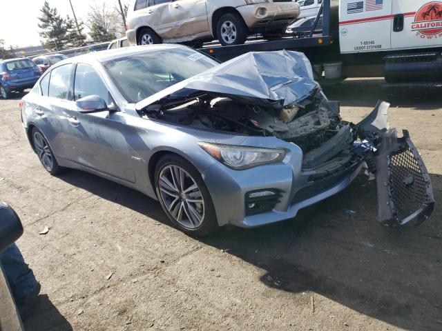 JN1AV7AR1EM702391 - 2014 INFINITI Q50 HYBRID PREMIUM SILVER photo 4