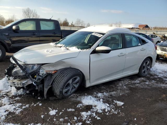 2HGFC2F60KH505688 - 2019 HONDA CIVIC LX WHITE photo 1