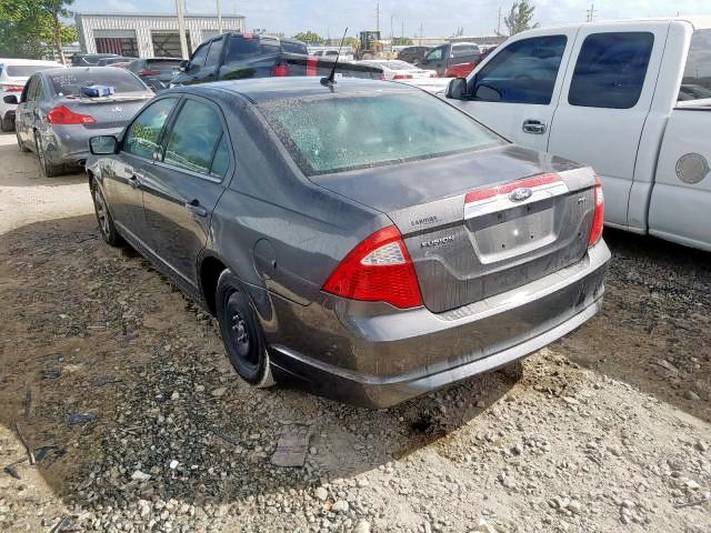 3FAHP0JA6CR302635 - 2012 FORD FUSION SEL GRAY photo 3