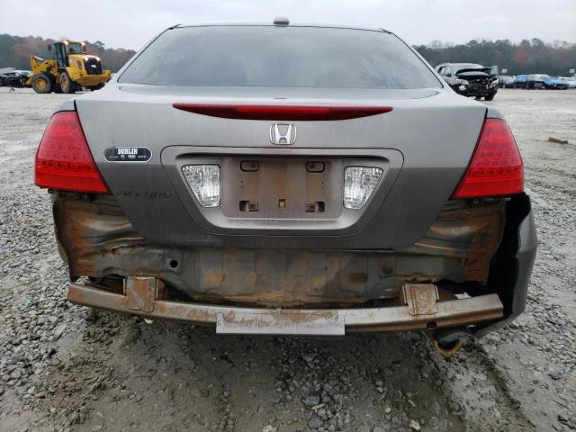 1HGCM56837A131263 - 2007 HONDA ACCORD EX GRAY photo 6